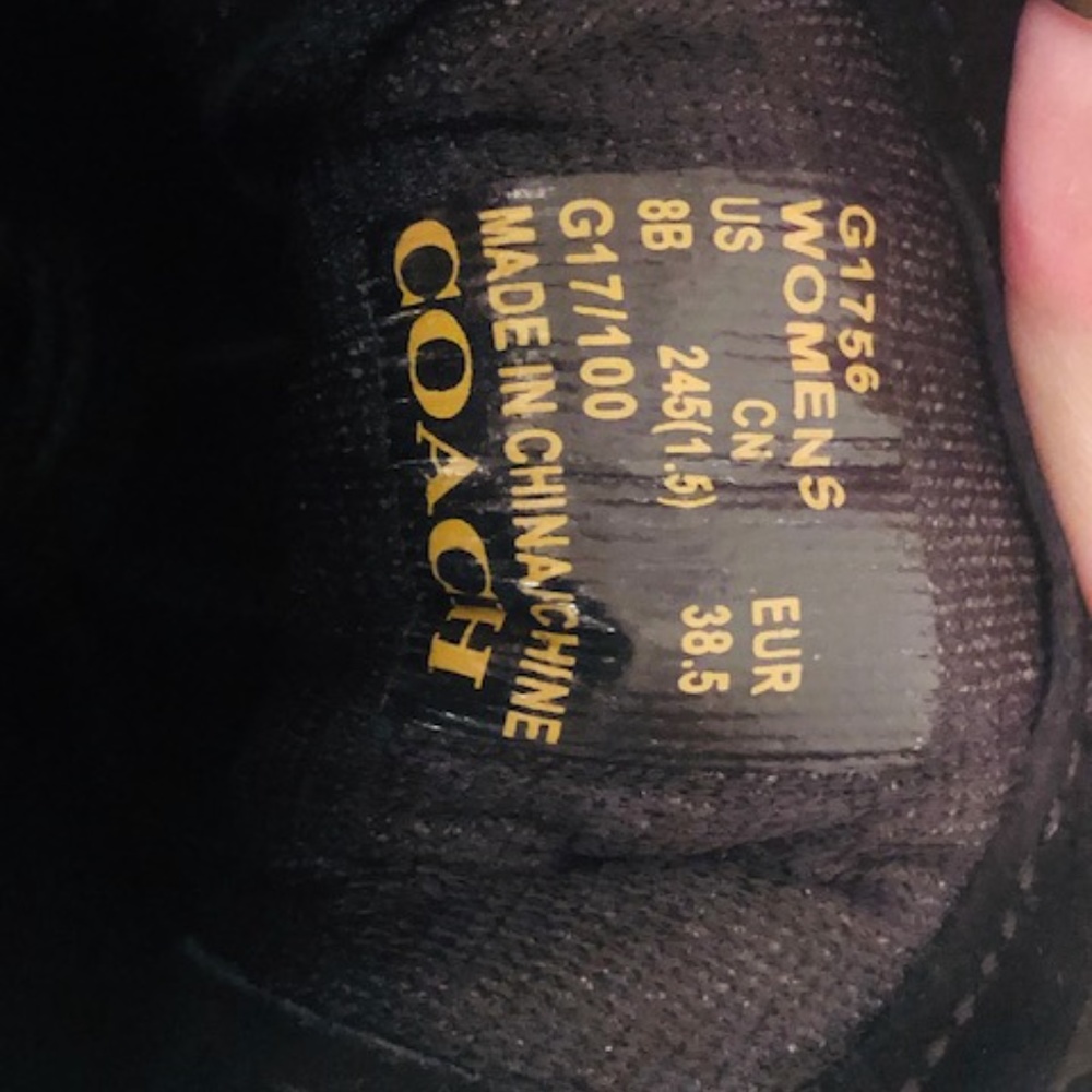 Coach Lo-top  Low Black Size 8 Sneakers - Picture 7 of 7